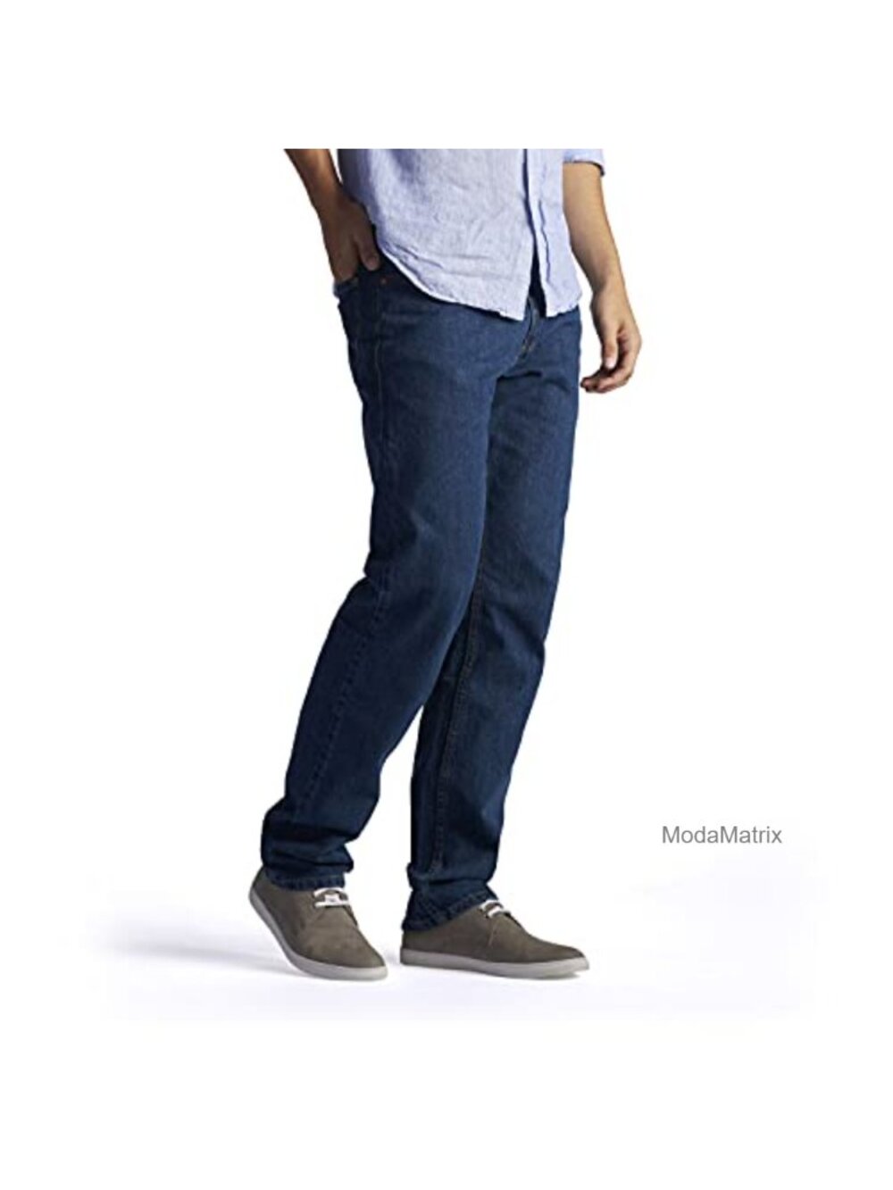 Men's Regular Fit Straight Leg Jeans, Classic 5-Pocket, 100% Cotton